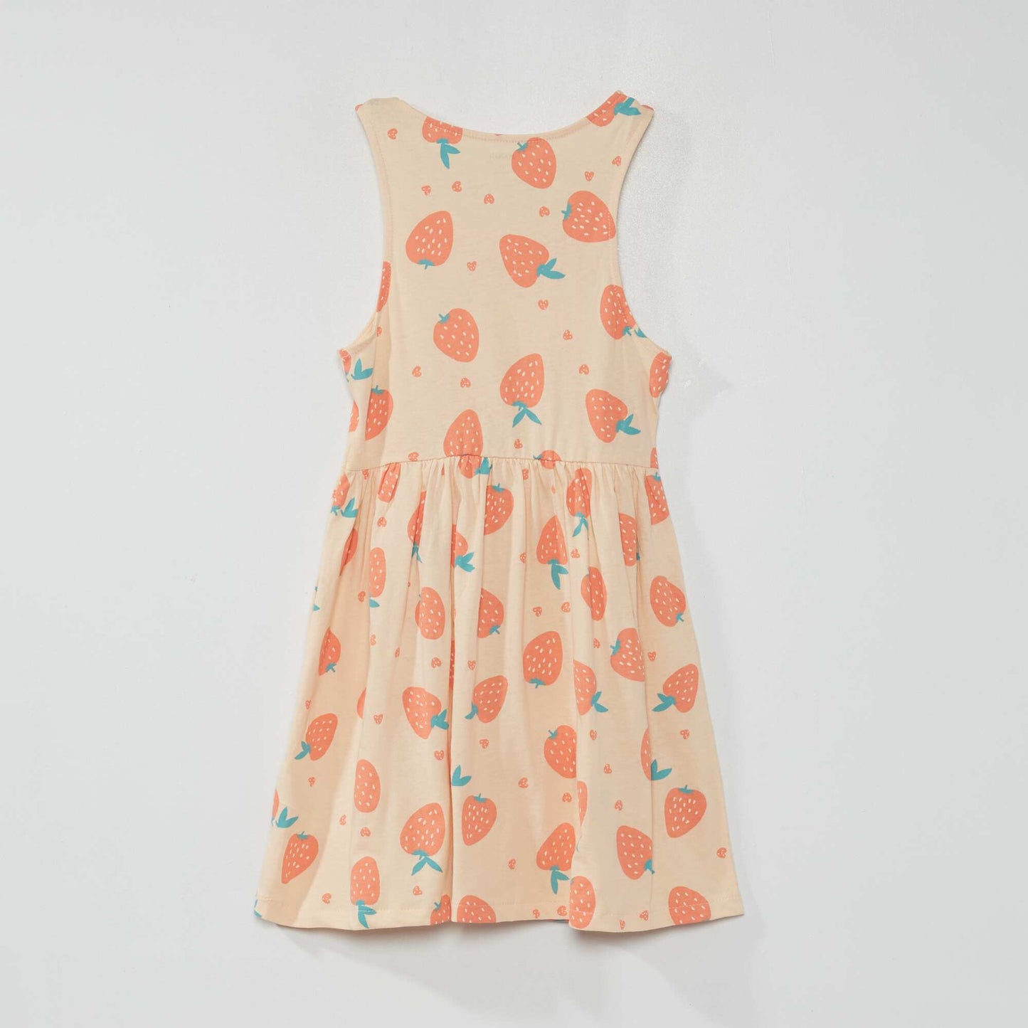 Sleeveless patterned dress PINK