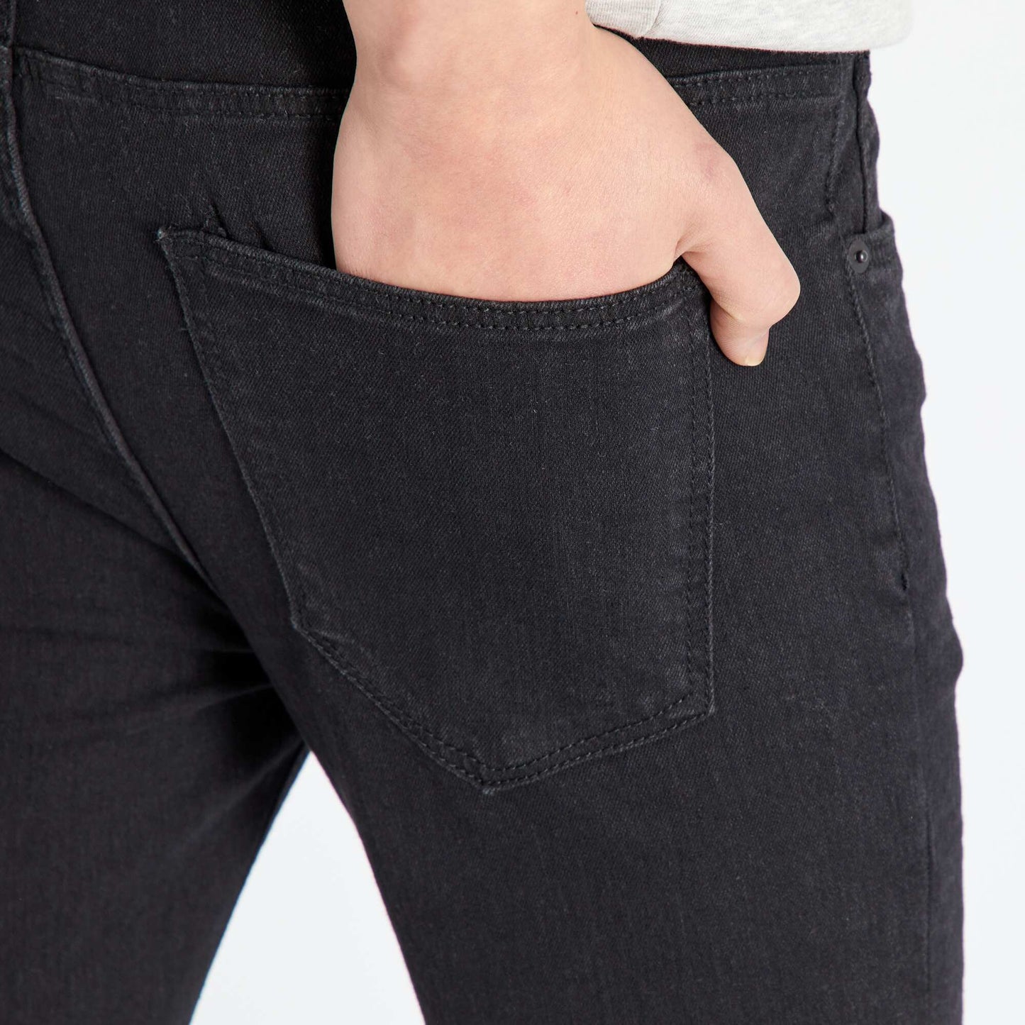 Stretch skinny jeans - 5 pockets BLACK