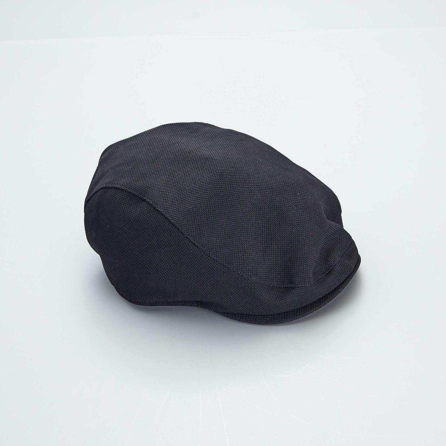 Baker-boy style cap BLACK