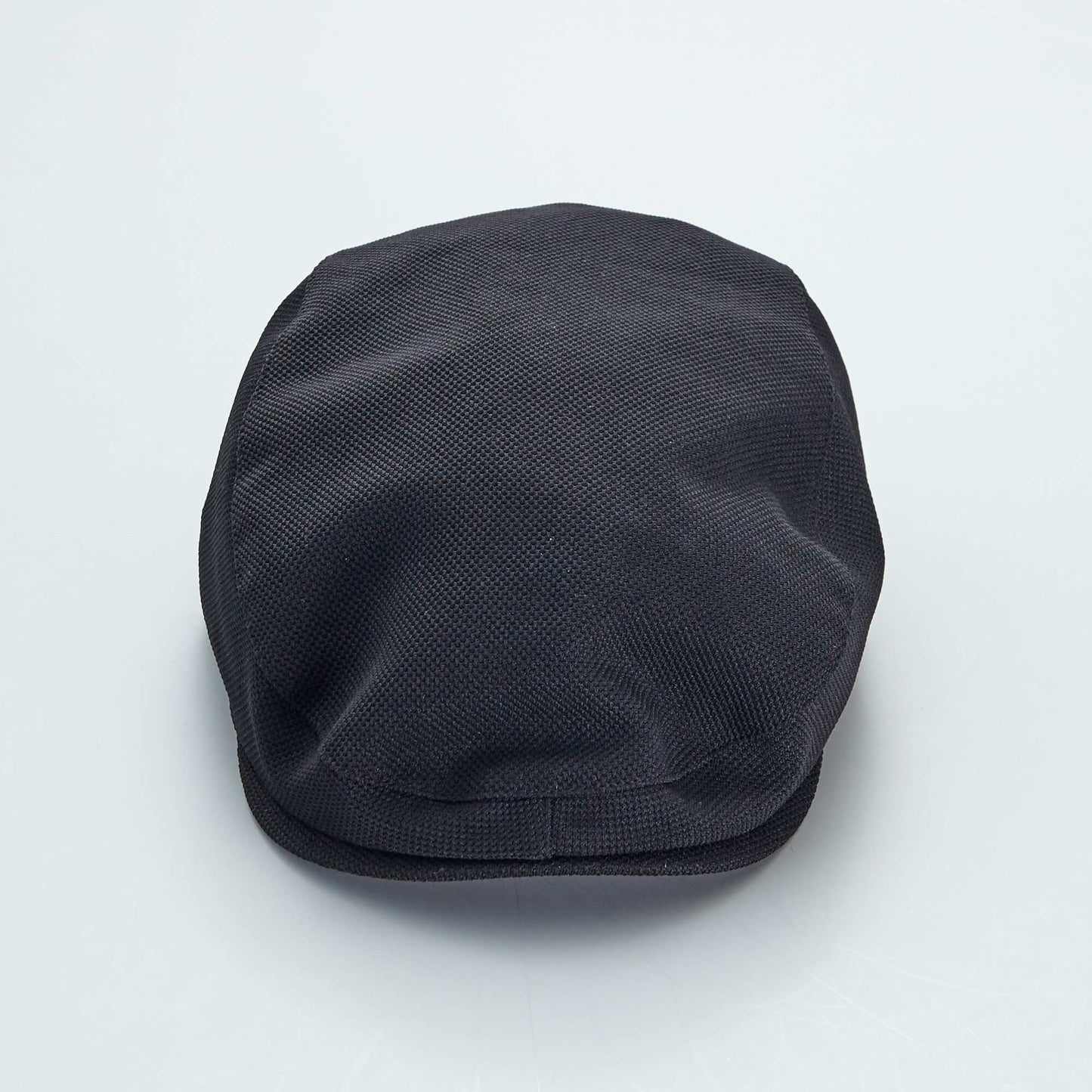 Baker-boy style cap BLACK