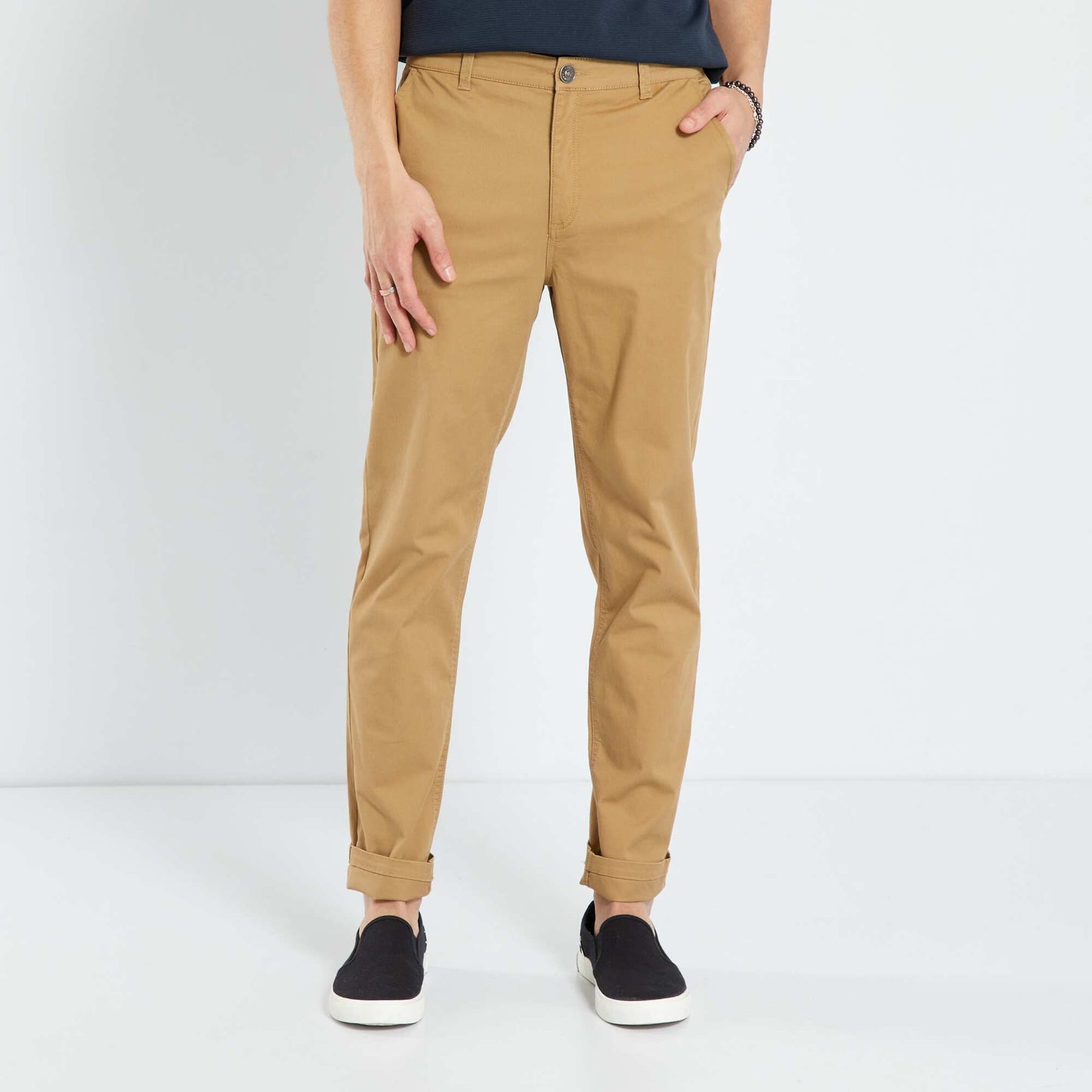 Straight chinos BEIGE