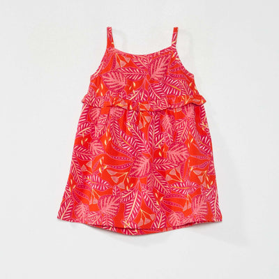 فستان بحمالات ضيقة أحمر