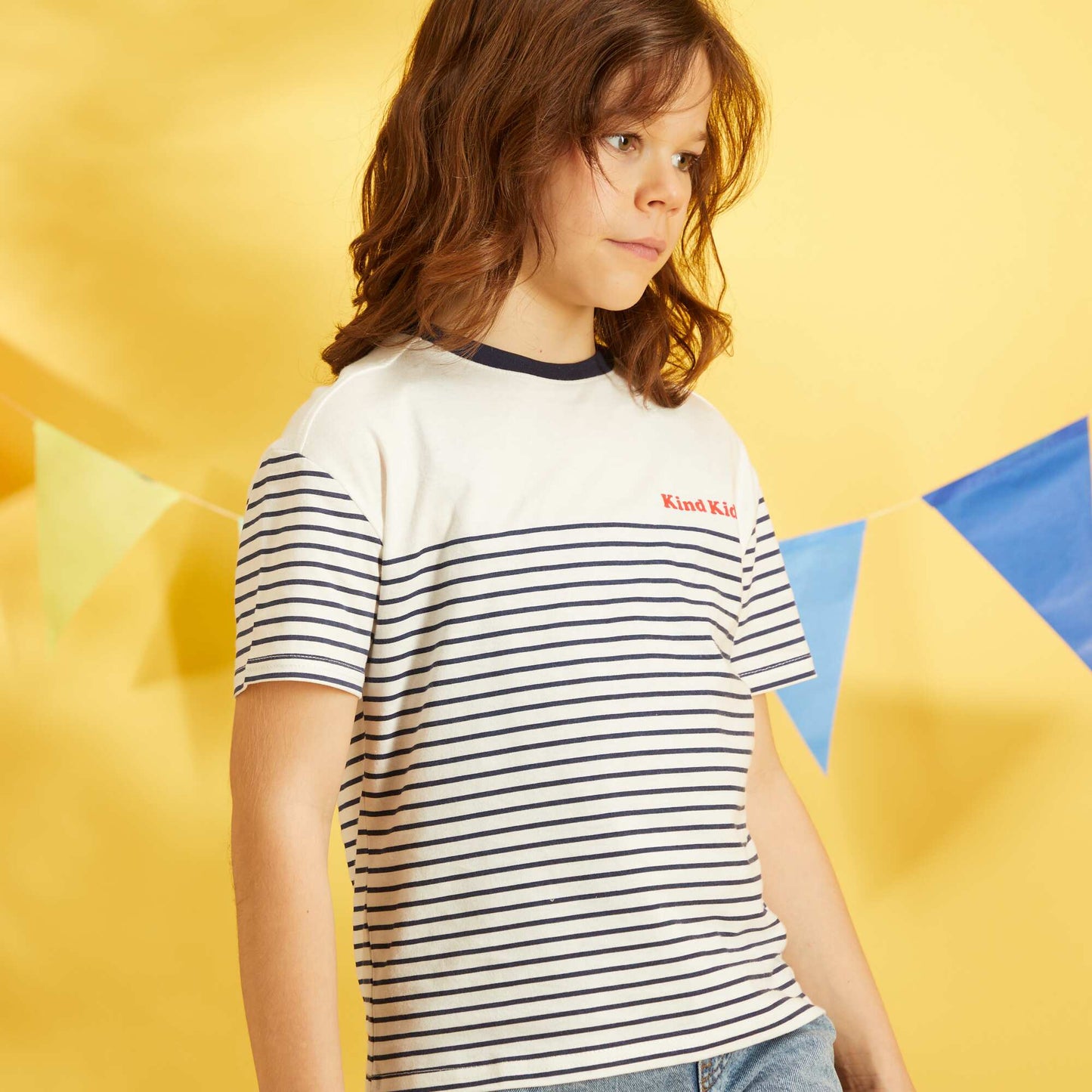 'Kind kid' jersey T-shirt WHITE