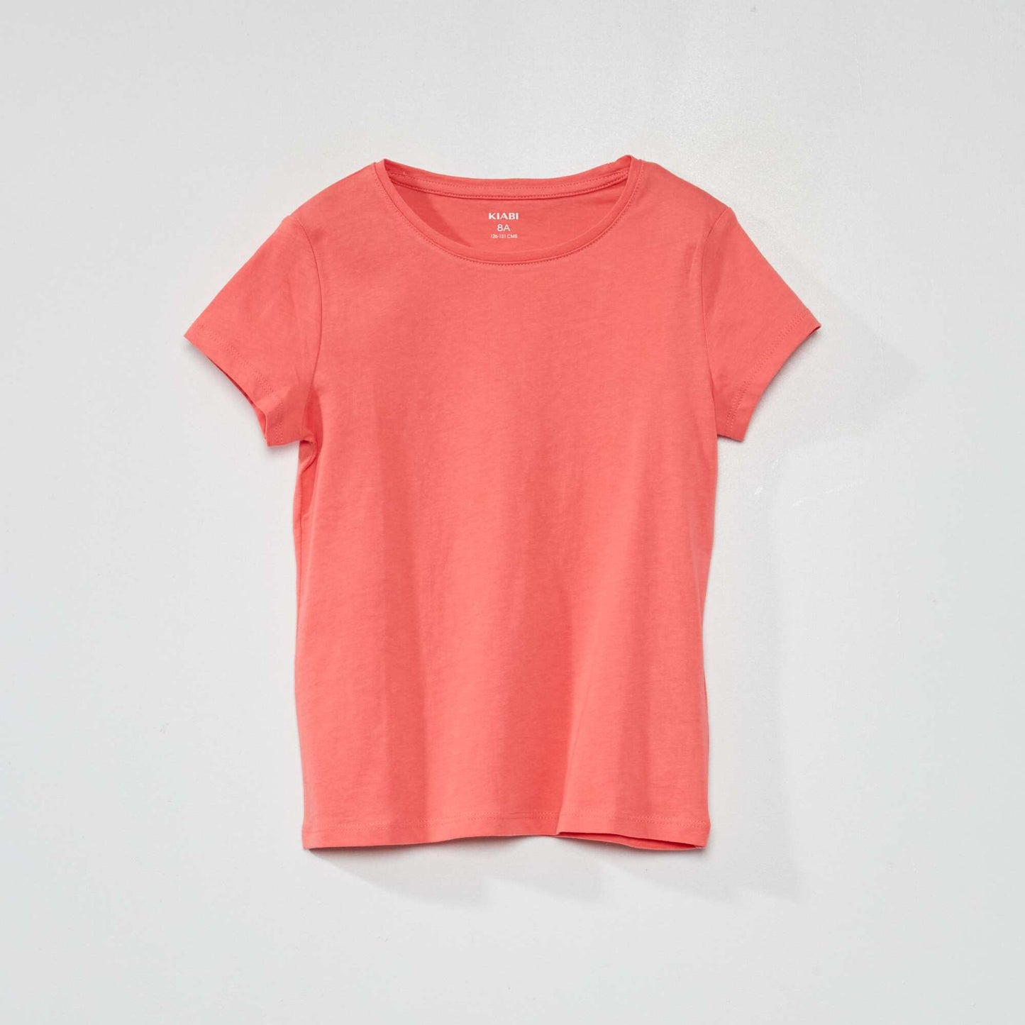 Plain jersey T-shirt pink