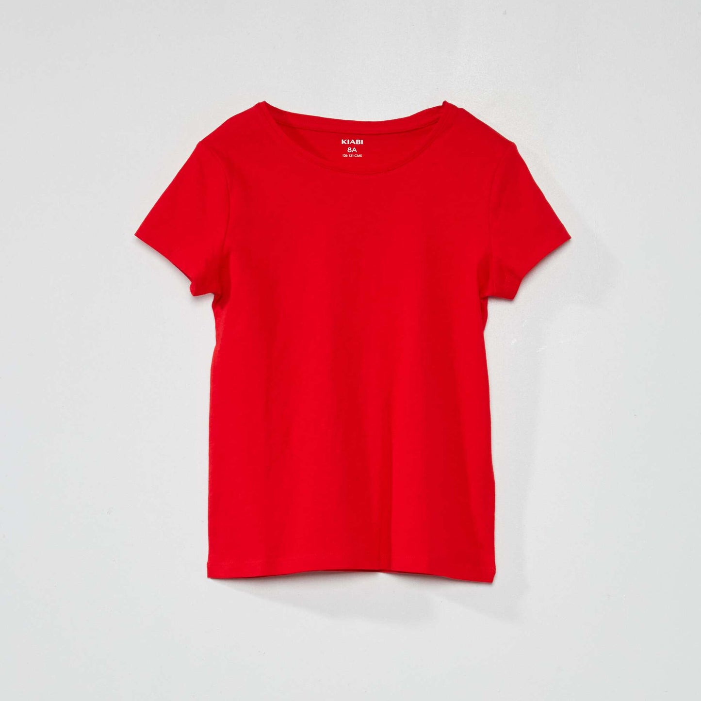 Plain jersey T-shirt red