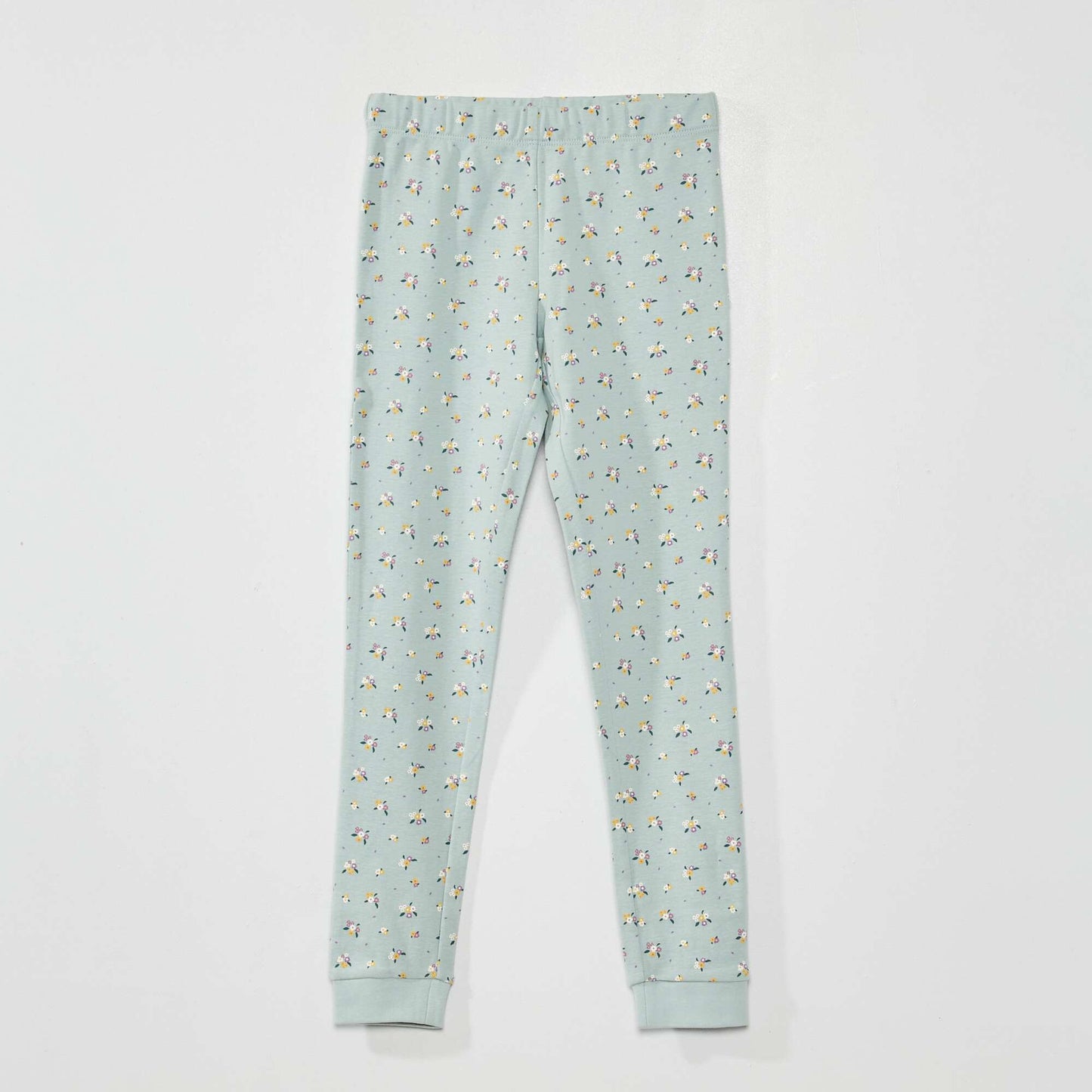 Long floral pyjamas - Two-piece set BLUE