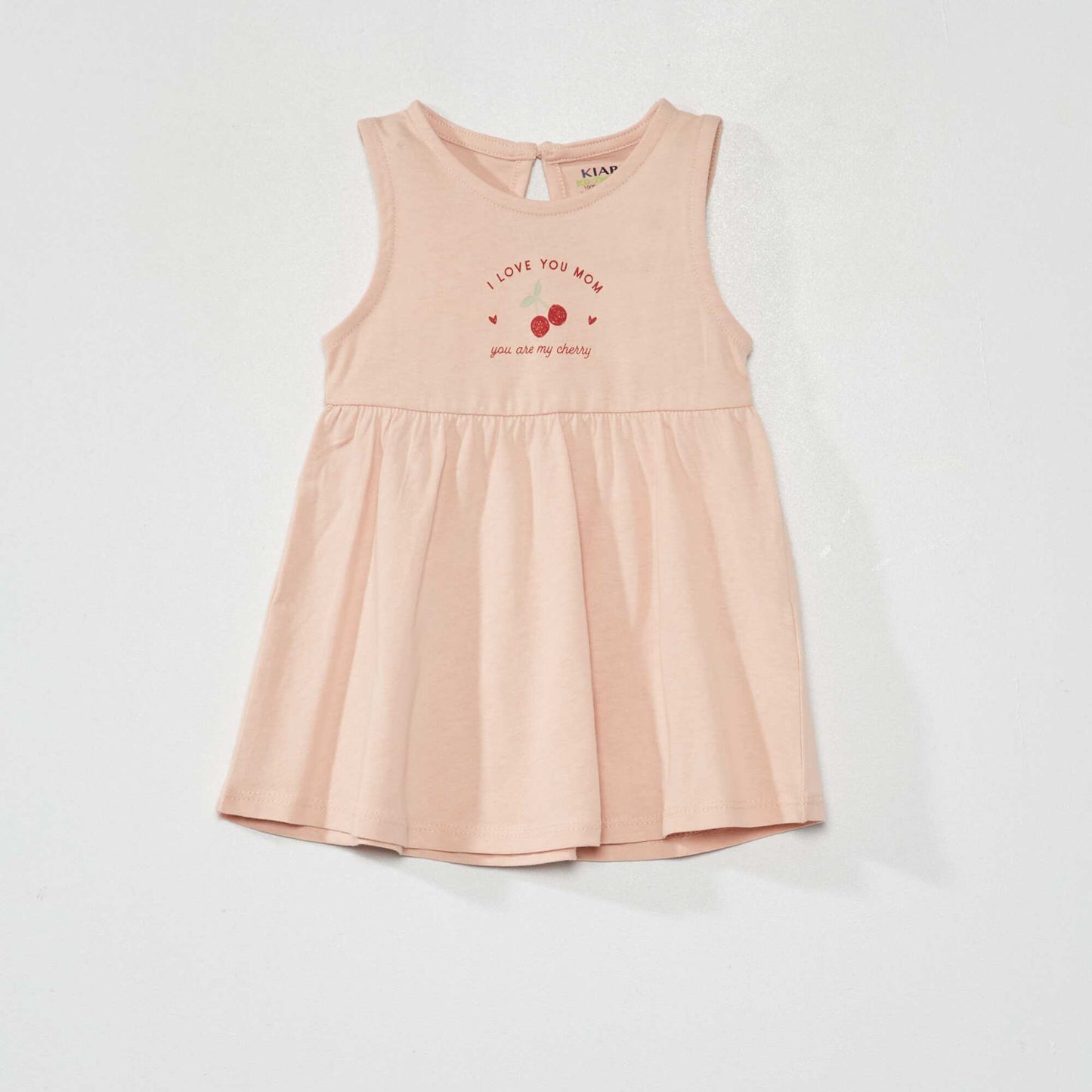 Sleeveless jersey dress PINK