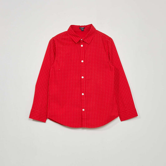 Poplin shirt RED