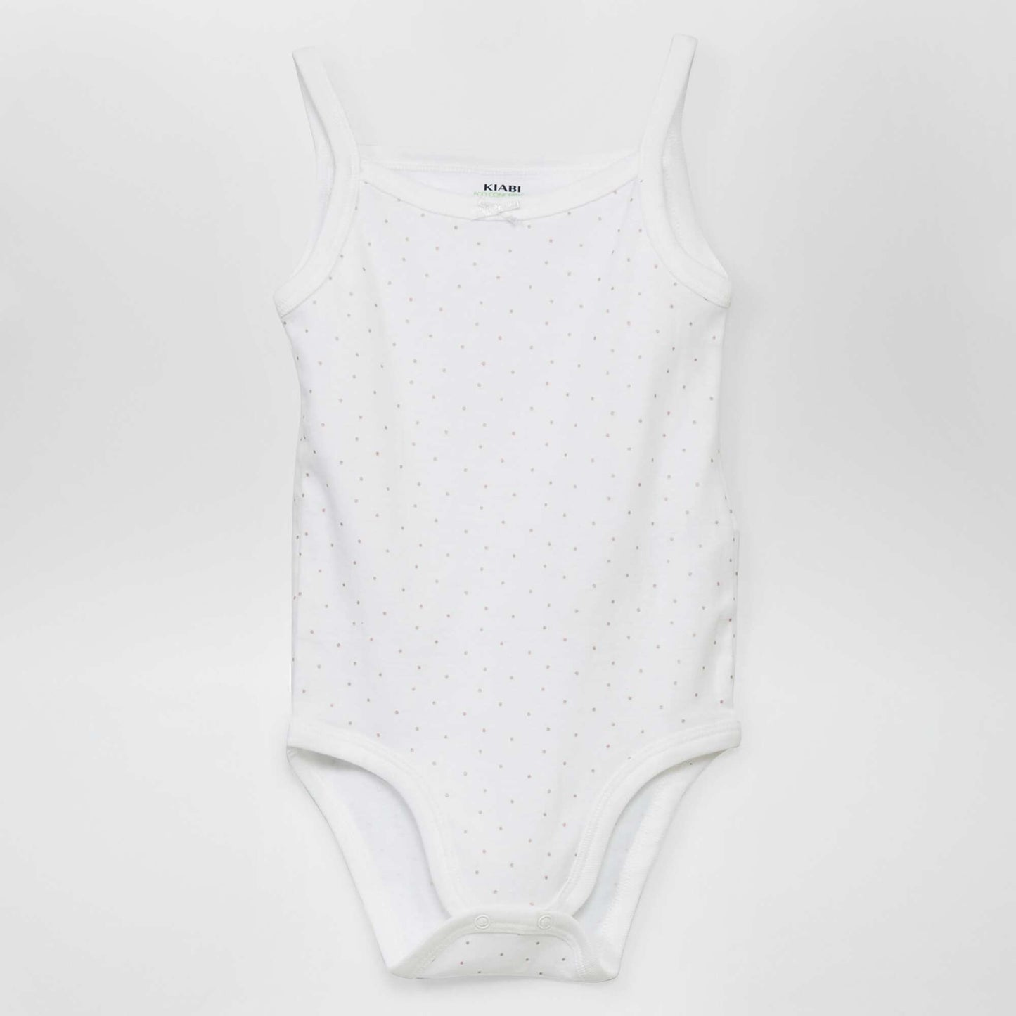 Pack of 3 bodysuits with narrow straps WHITE