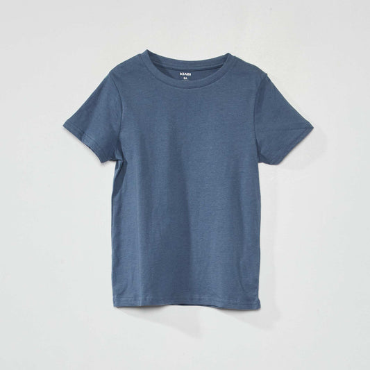 Jersey knit T-shirt BLUE