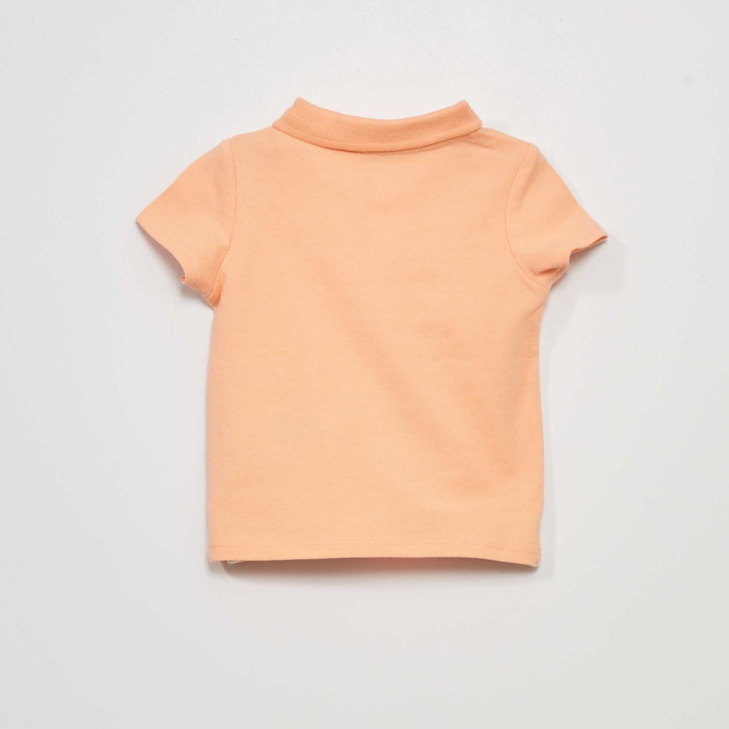 Piqué knit polo shirt ORANGE