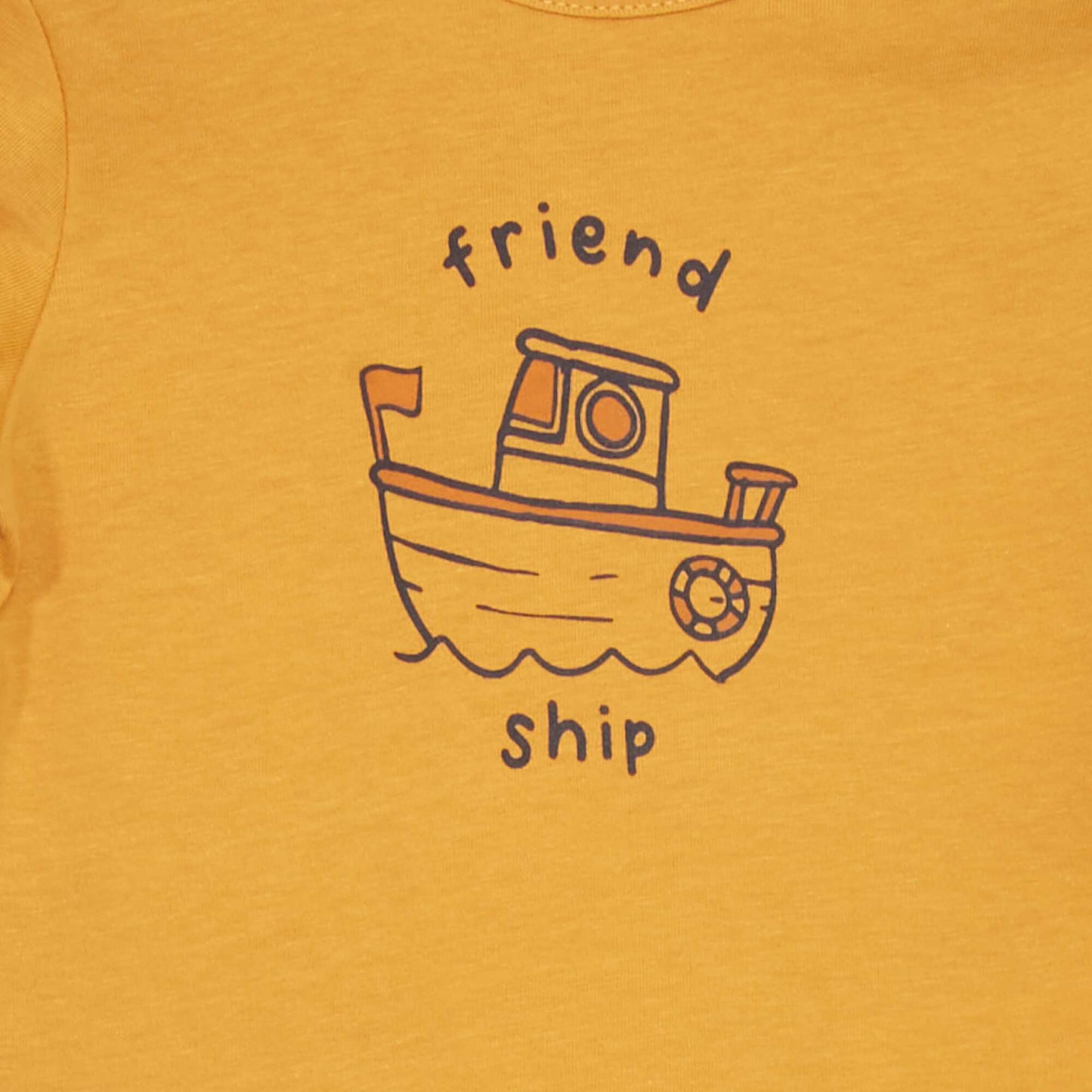 Printed jersey T-shirt YELLOW