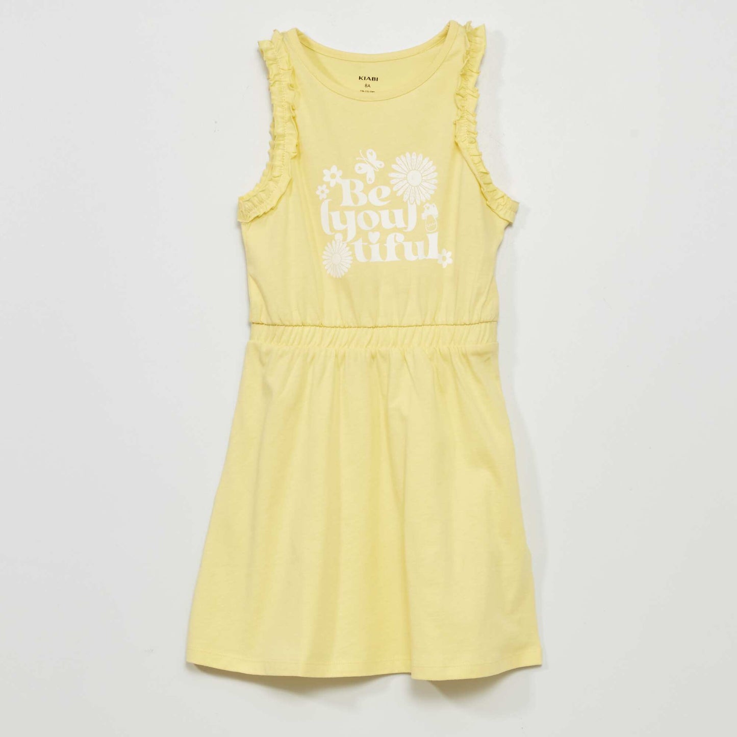 Printed jersey dress YELLOW