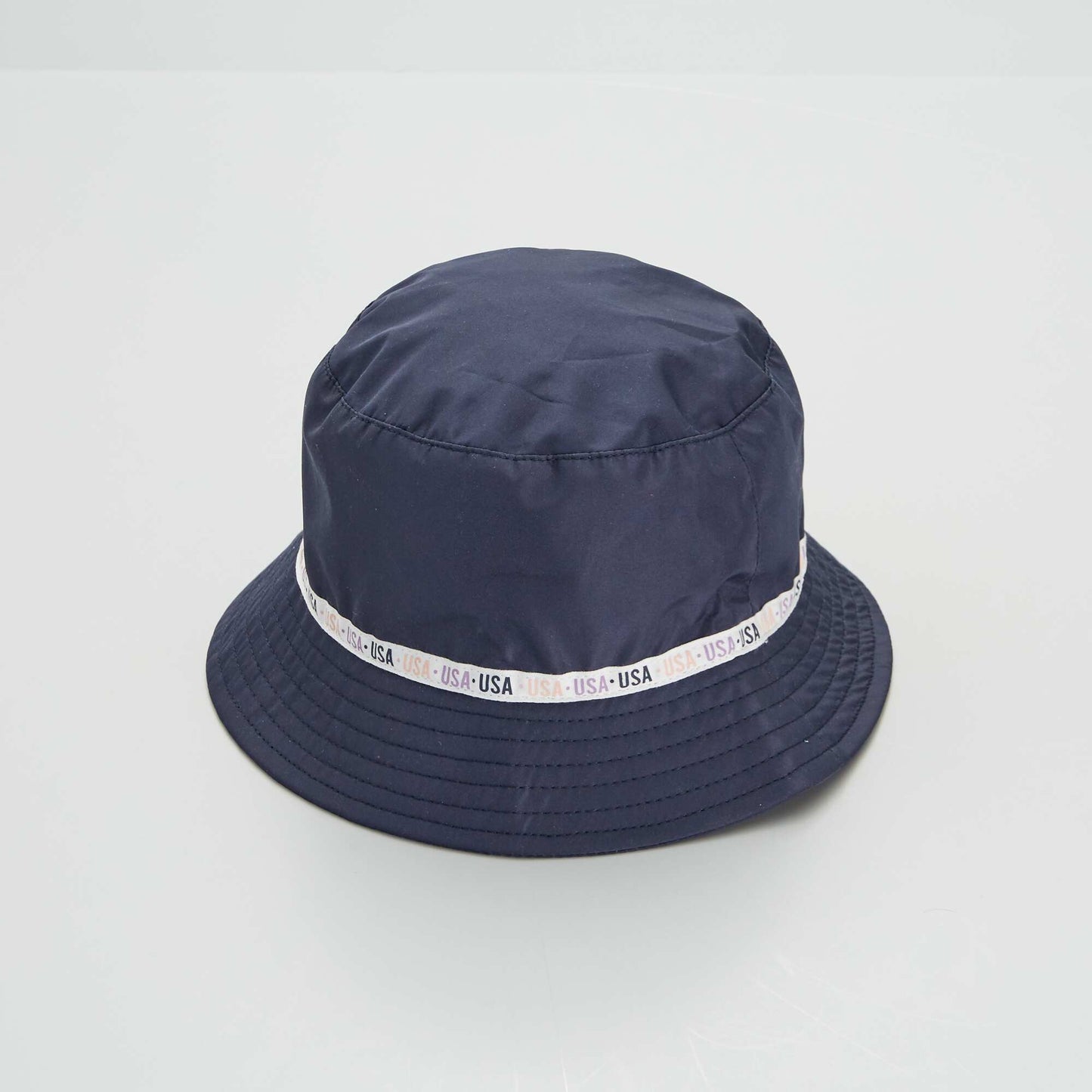 Hat with USA print blue