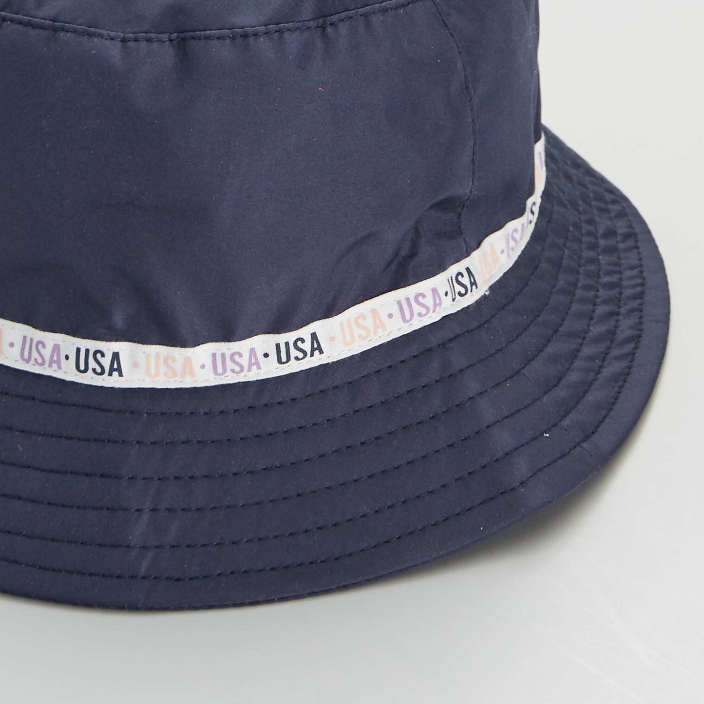 Hat with USA print blue