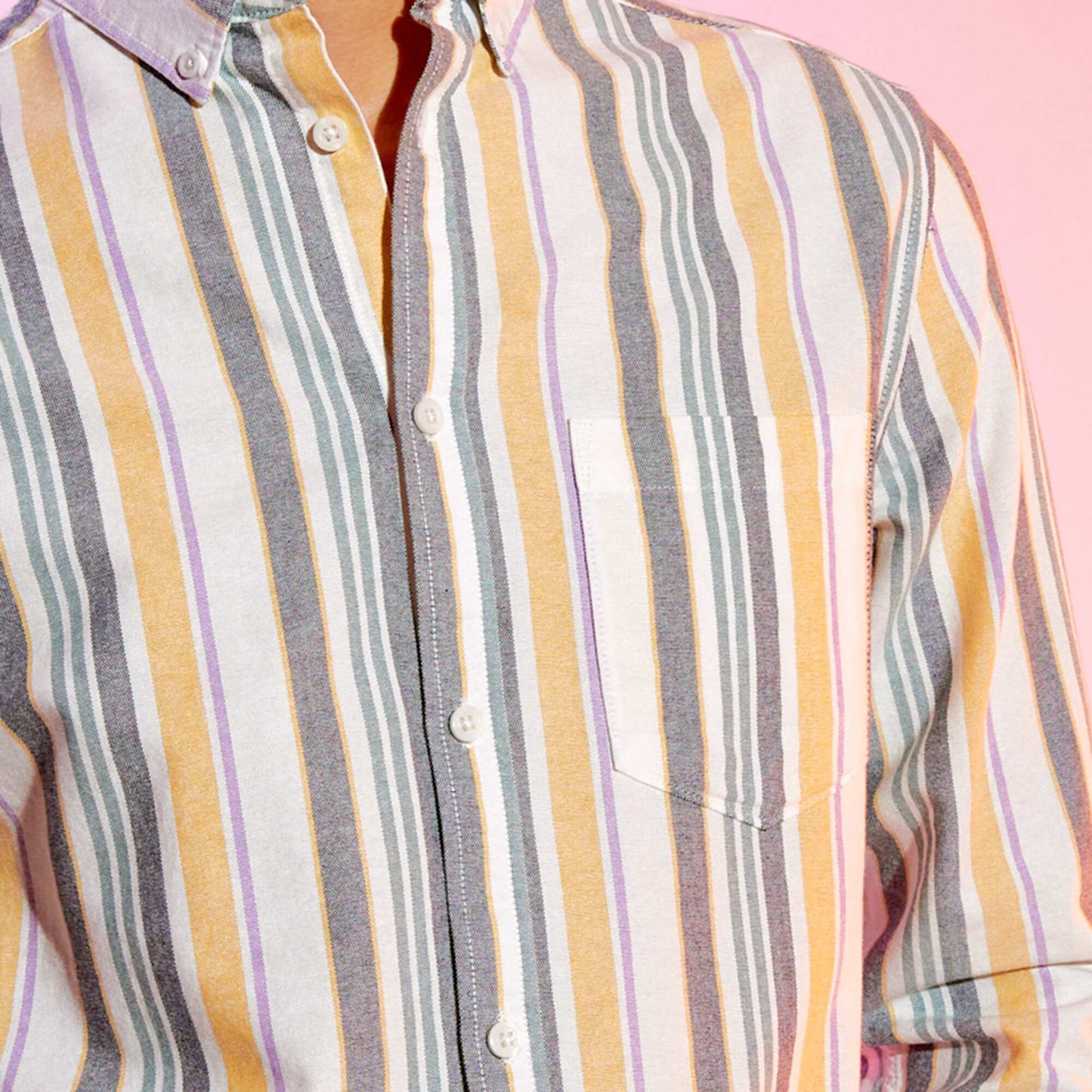 Regular-fit striped shirt WHITE