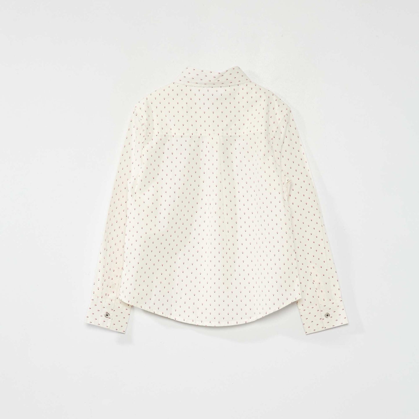 Patterned poplin shirt WHITE