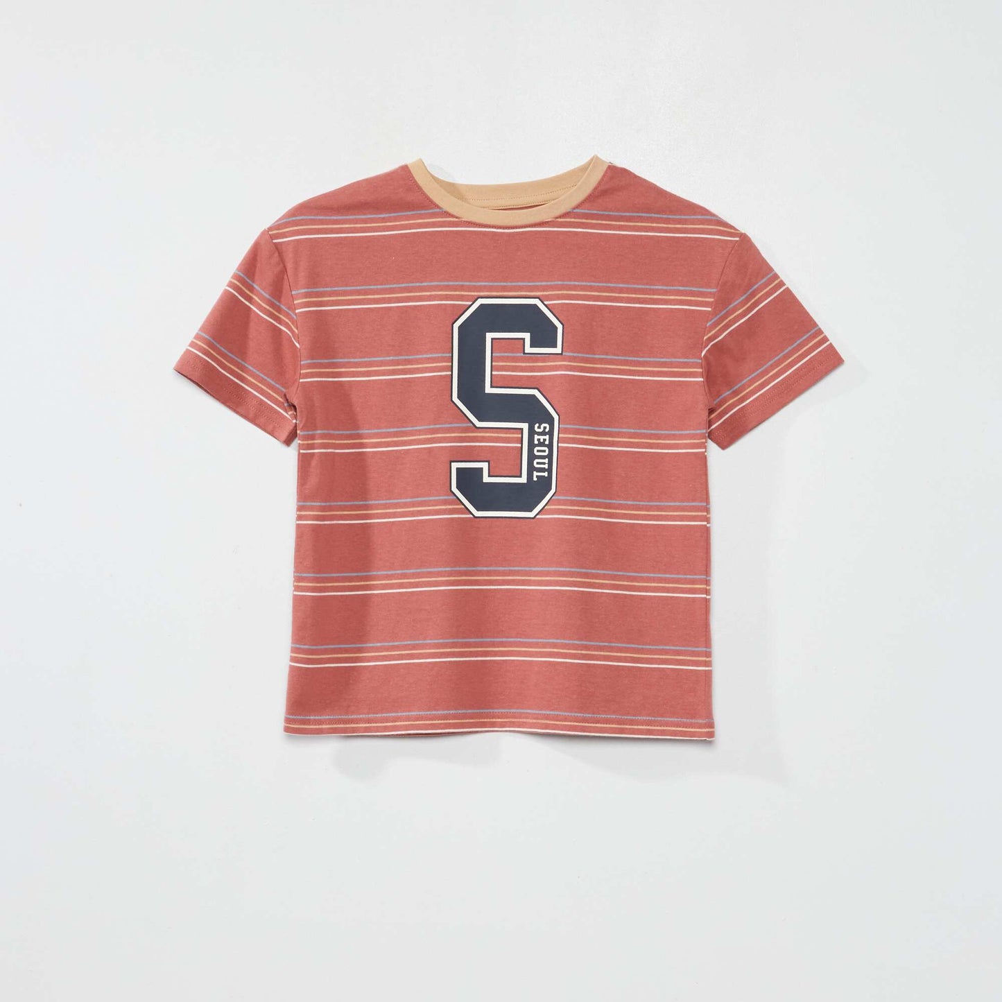 Short-sleeved jersey T-shirt PINK