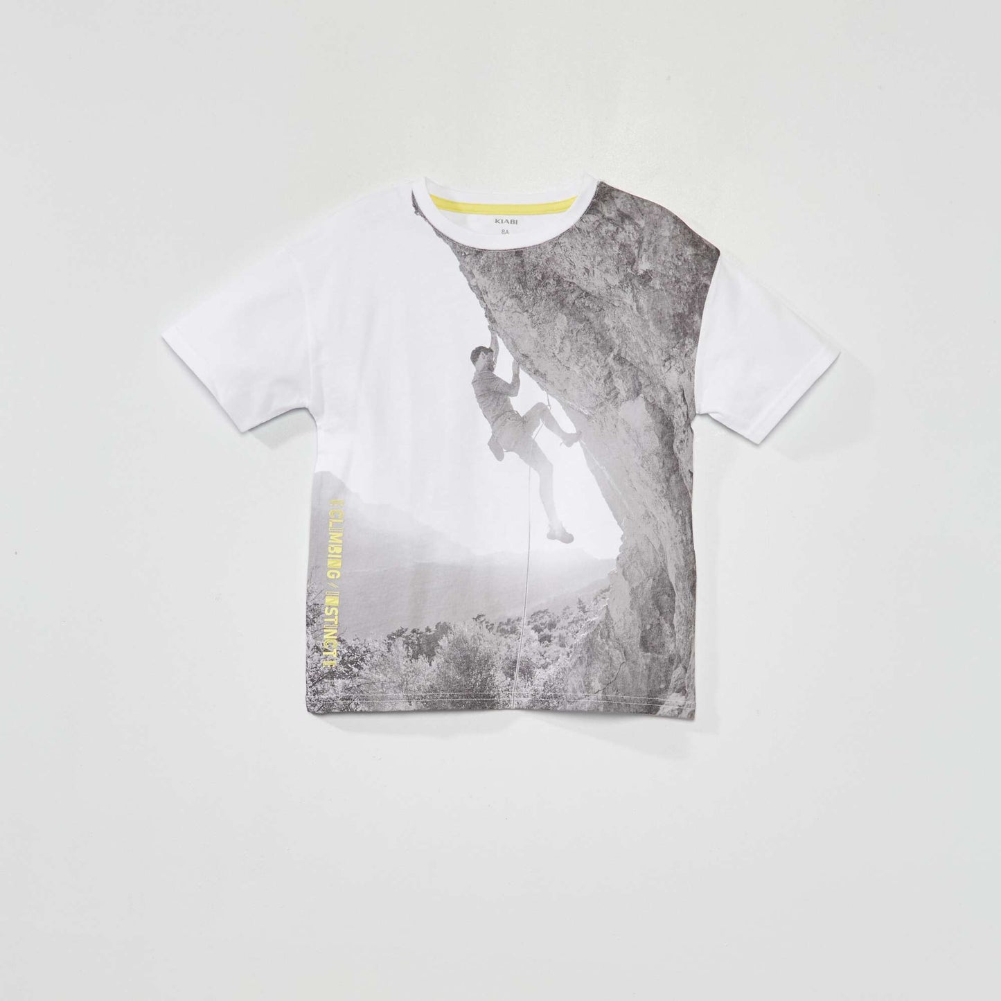 Climbing print T-shirt WHITE