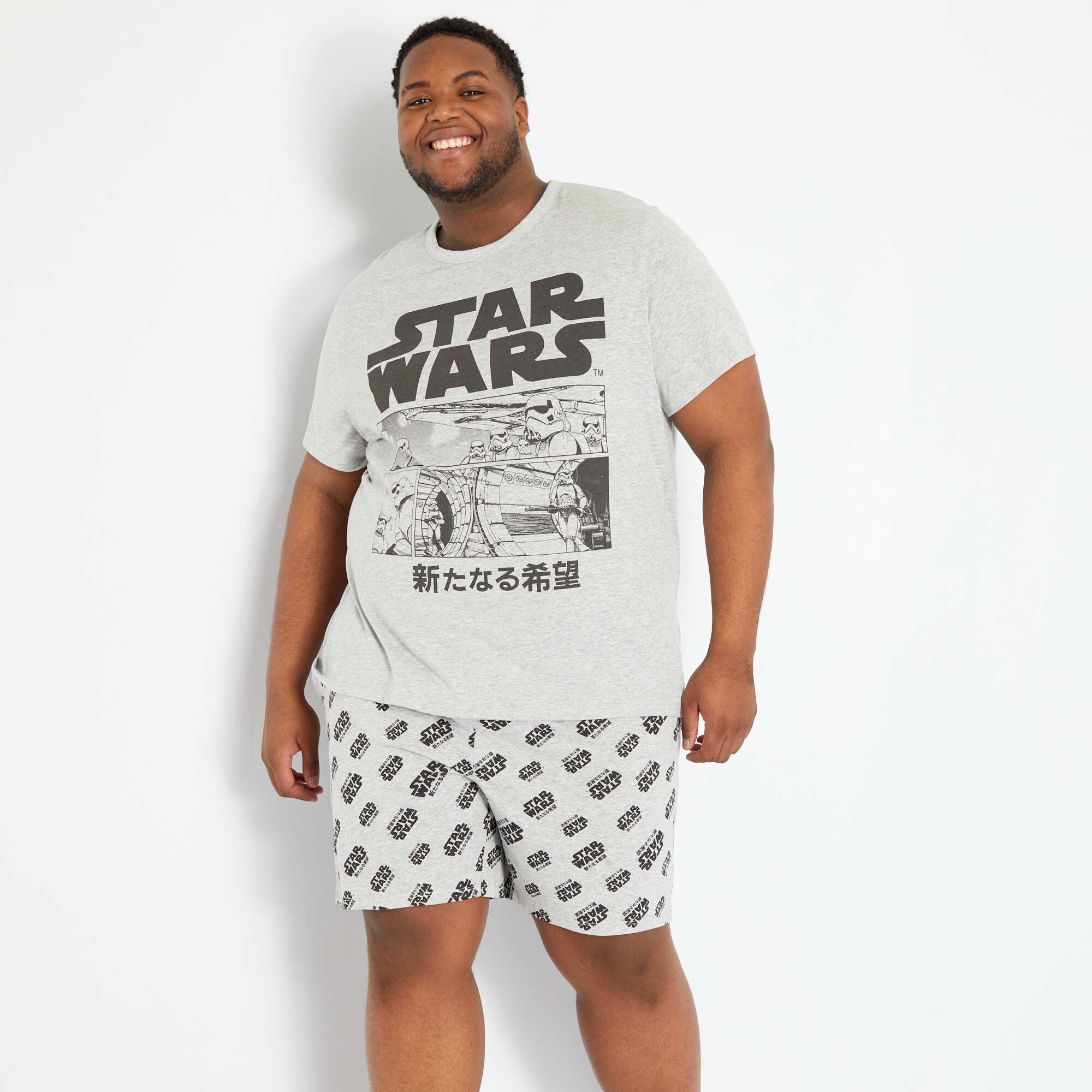 Star wars short pyjamas mens sale