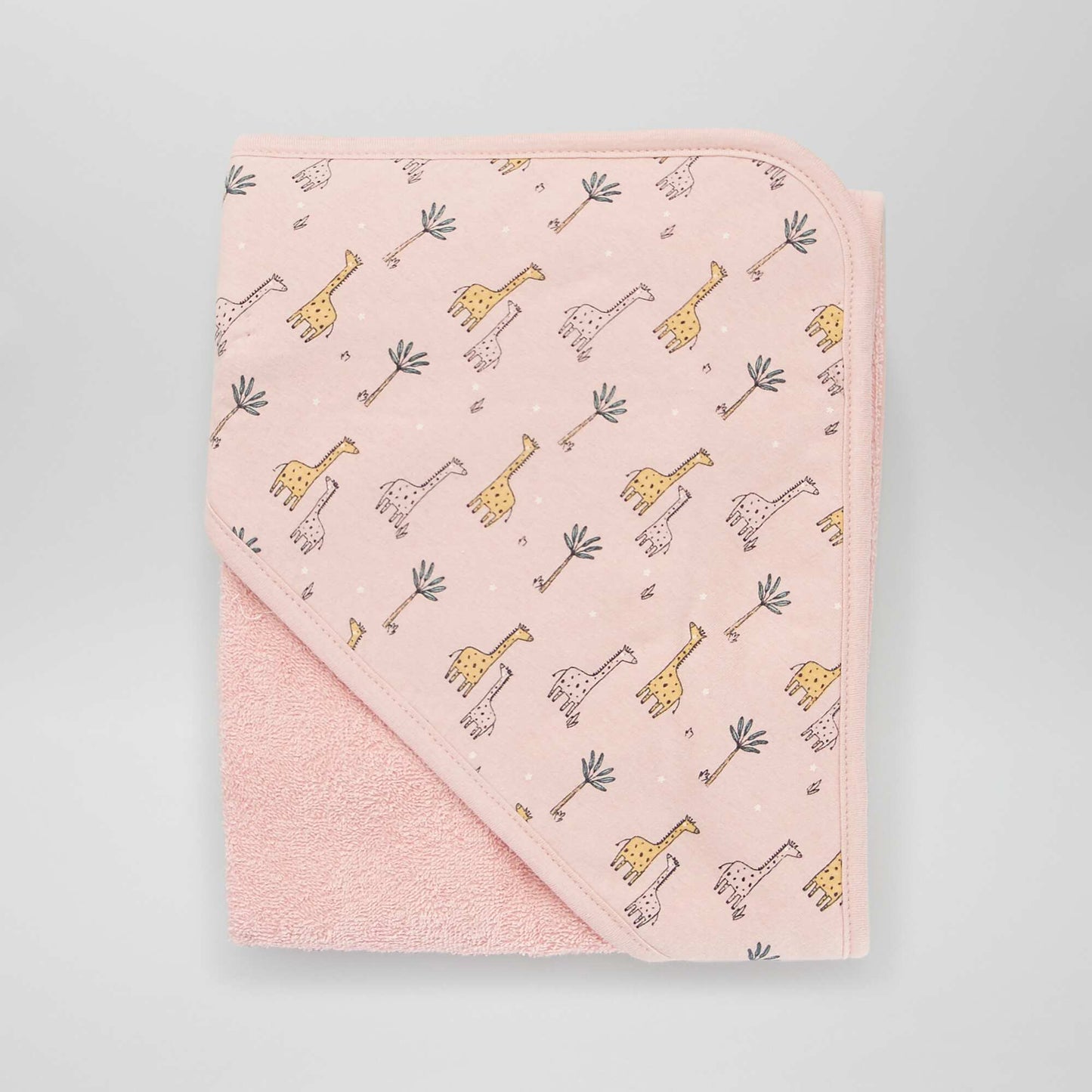 Hooded bath towel PINK