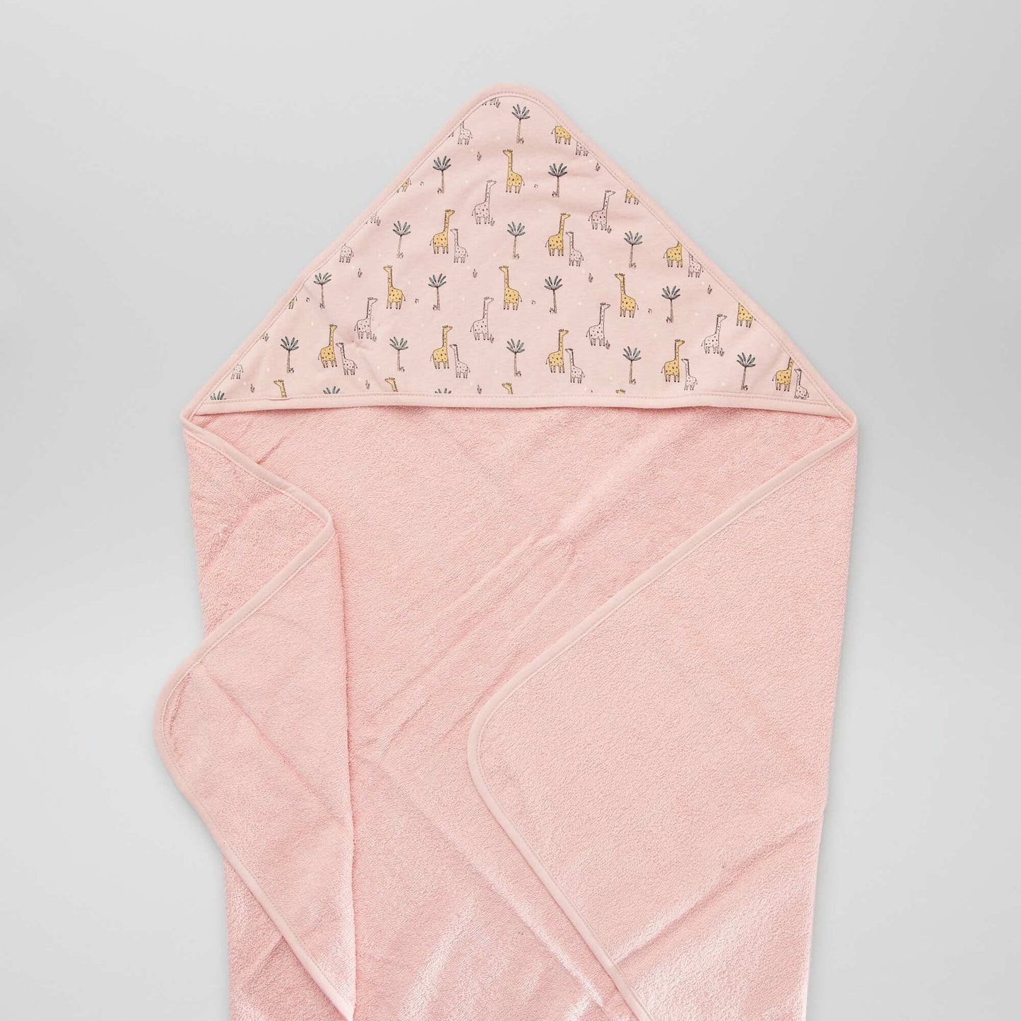 Hooded bath towel PINK