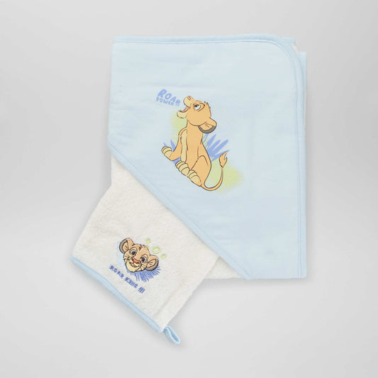 Disney hooded bath towel BLUE