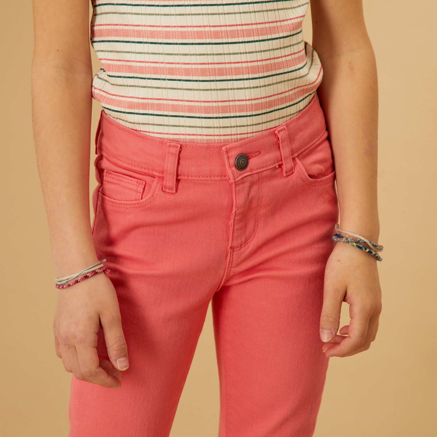 Plain trousers pink