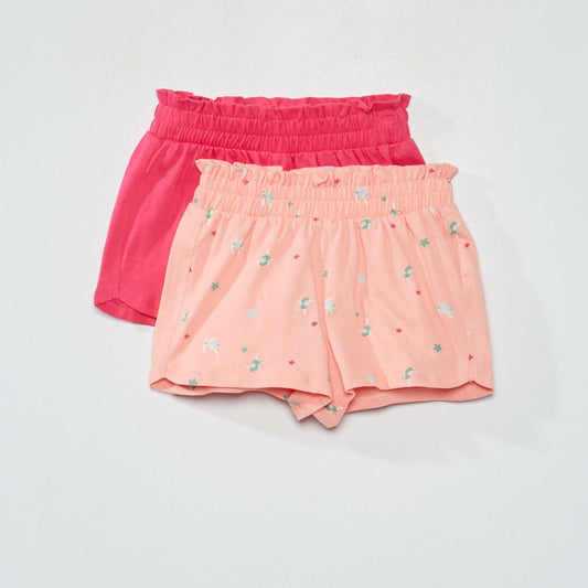 Pack of 2 pairs of shorts PINK