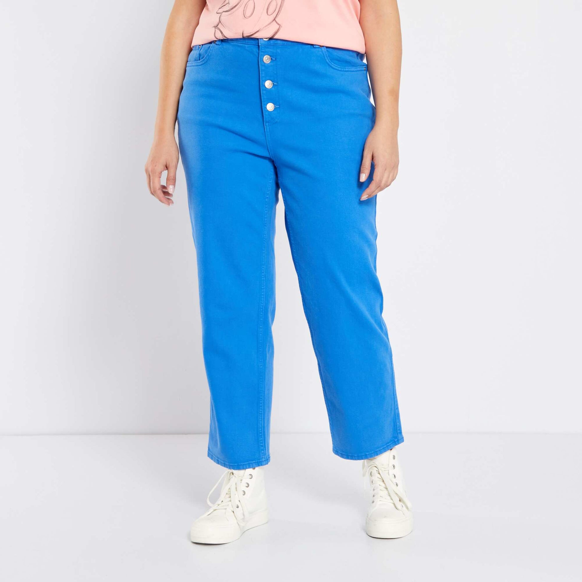 MOM FIT JEANS - Blue