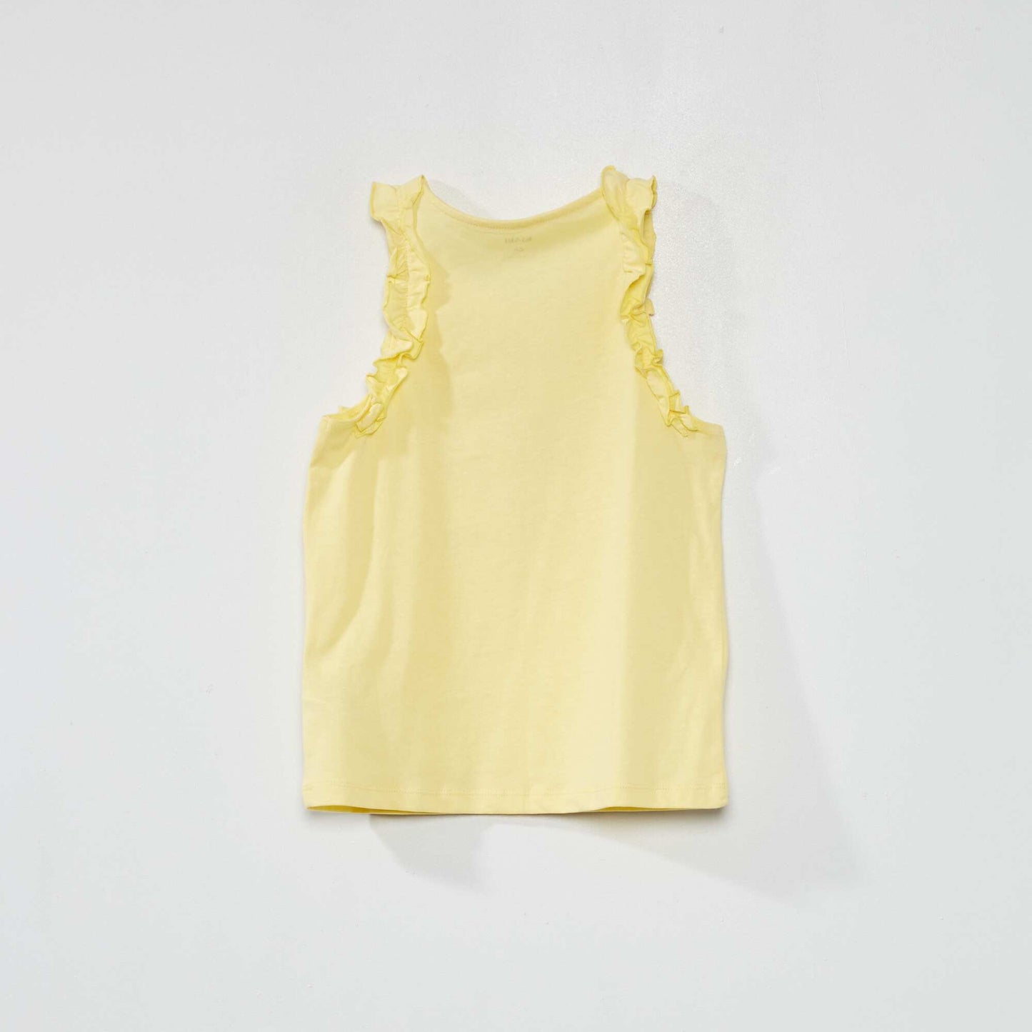Frilly vest top YELLOW
