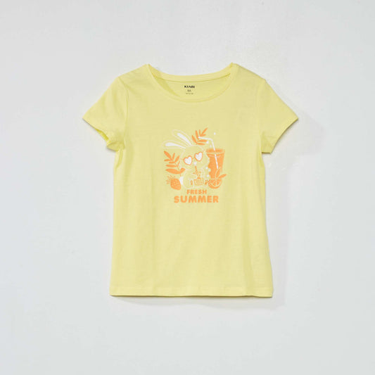 Printed T-shirt YELLOW