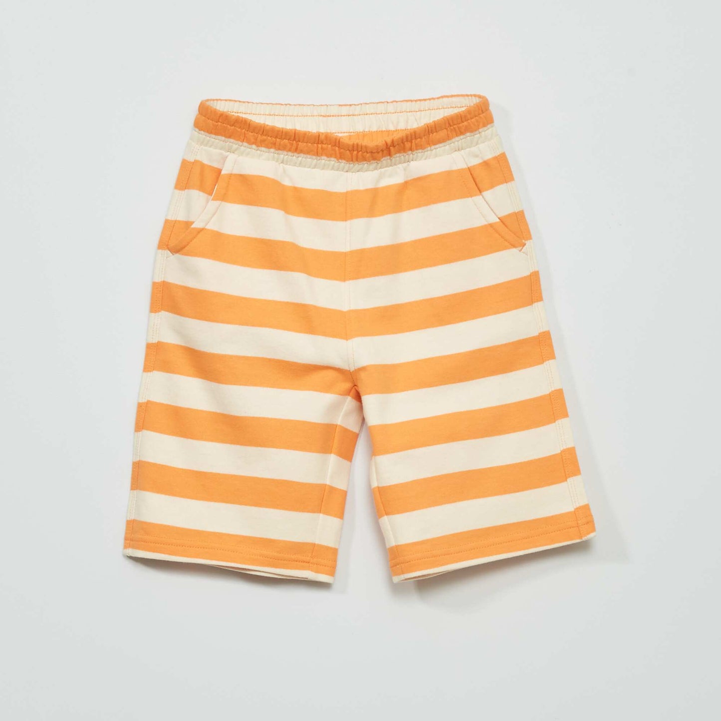 Striped Bermuda shorts ORANGE