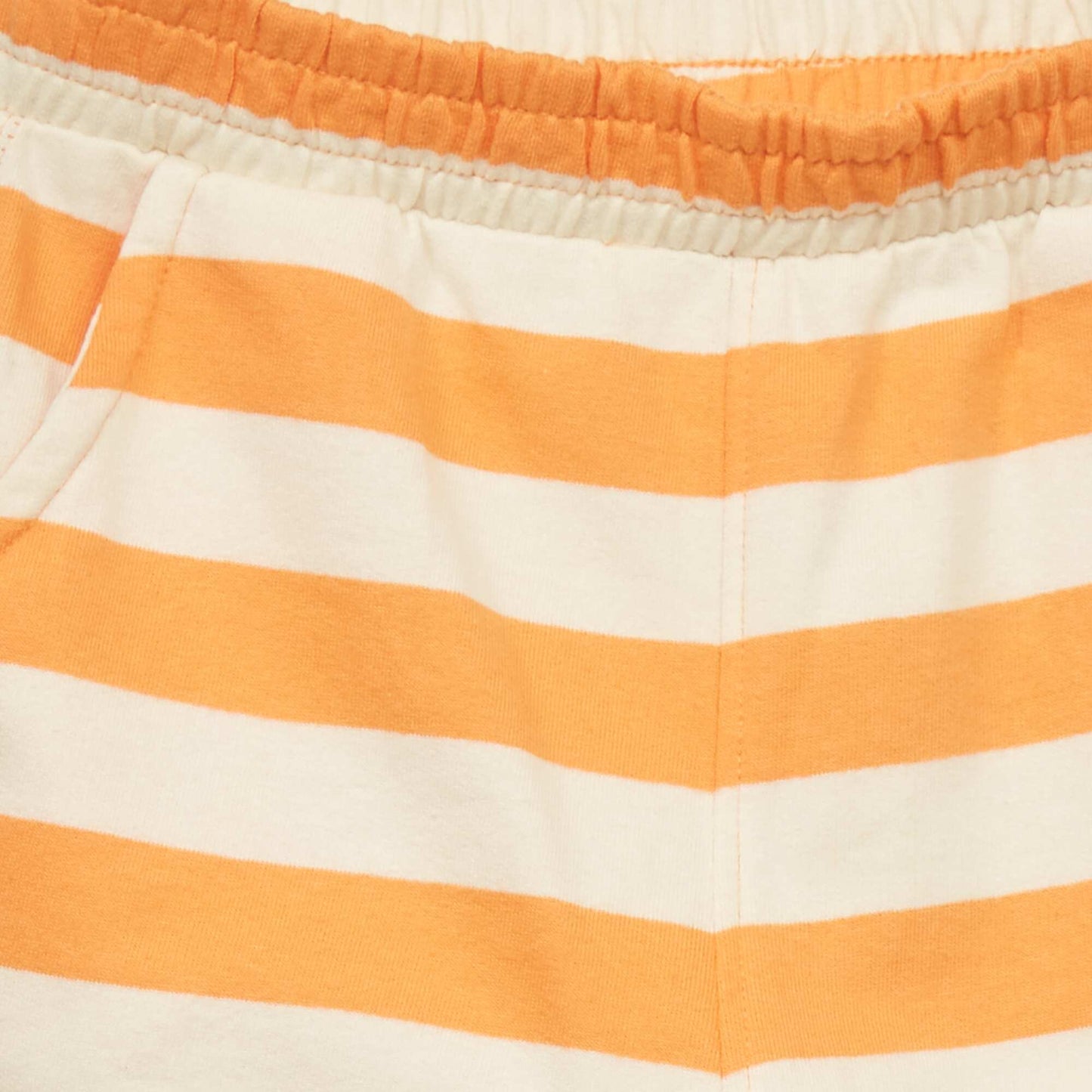 Striped Bermuda shorts ORANGE