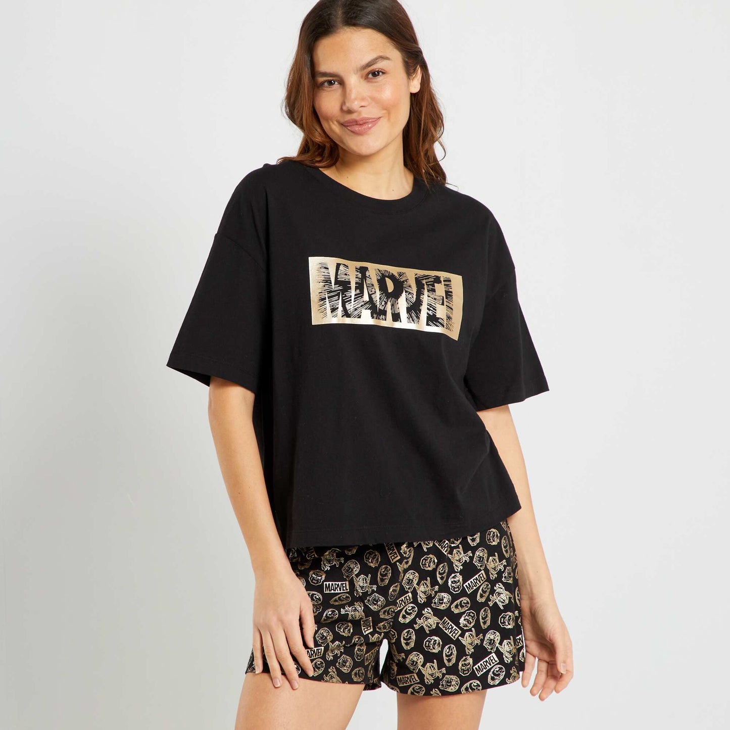 Marvel short pyjama set - Two-piece set BLACK