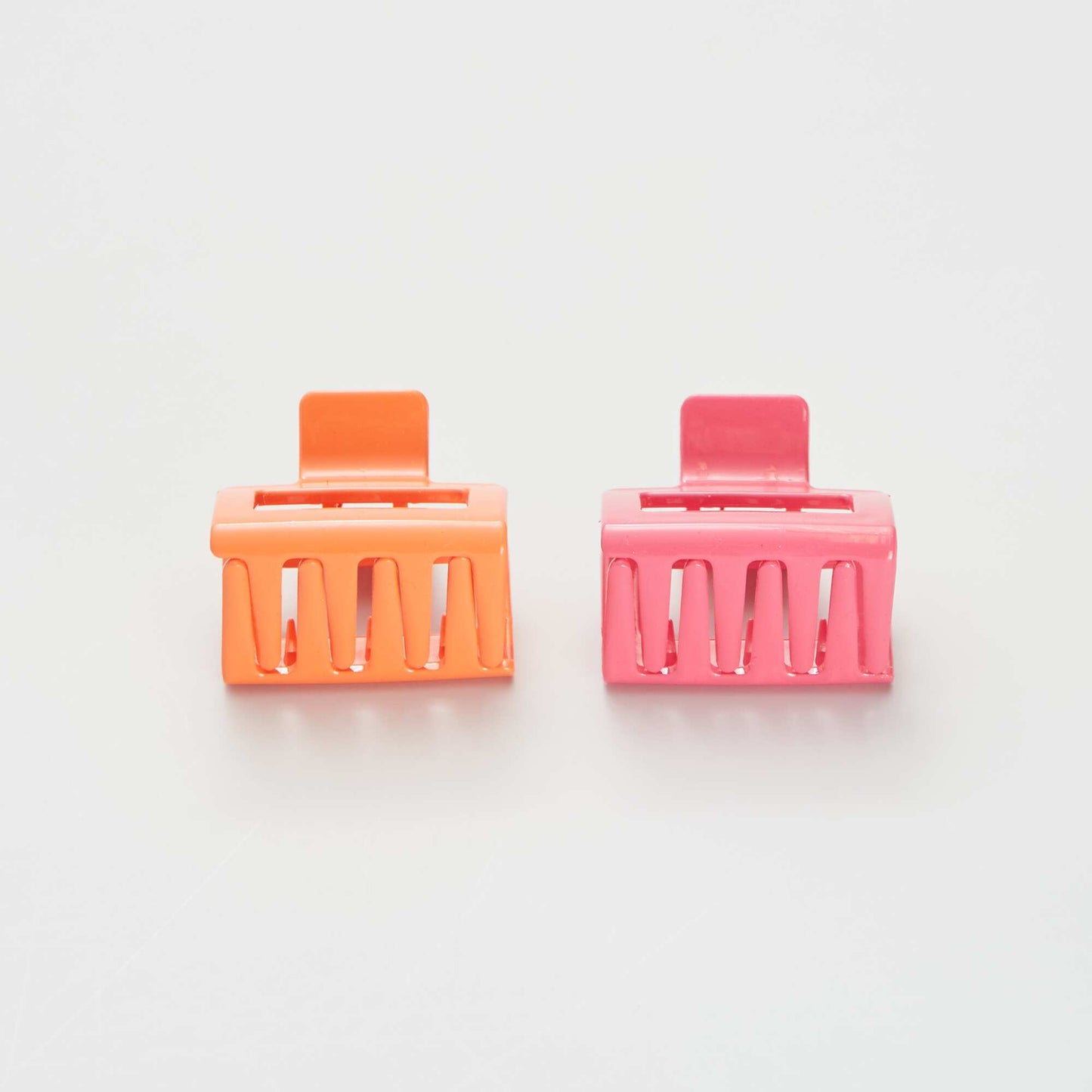 Pack of 2 claw clips ORANGE