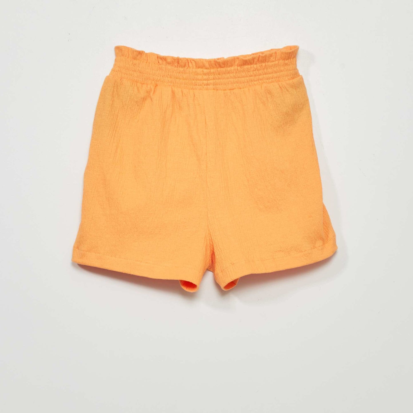 Paper bag shorts apricot