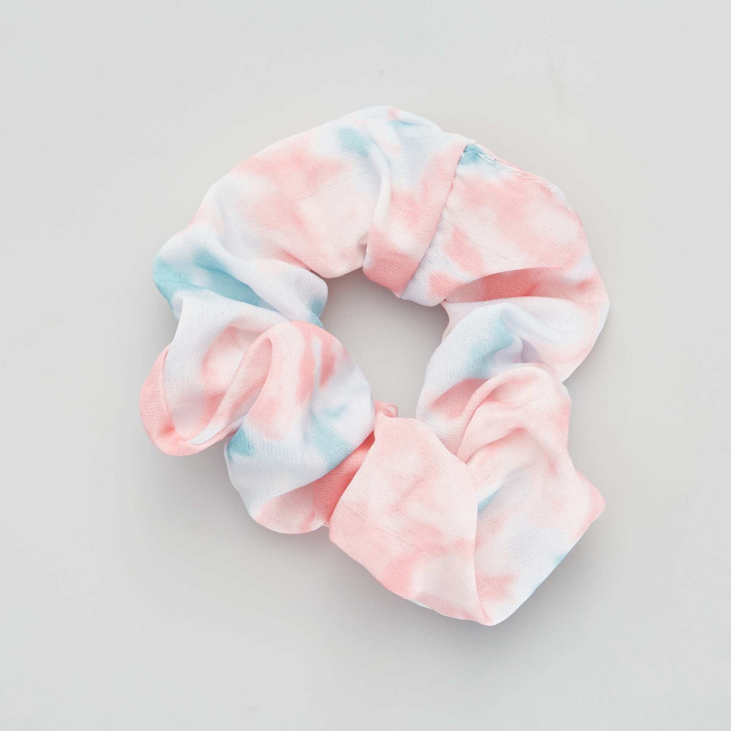 Tie-dye fabric scrunchie multicoloured