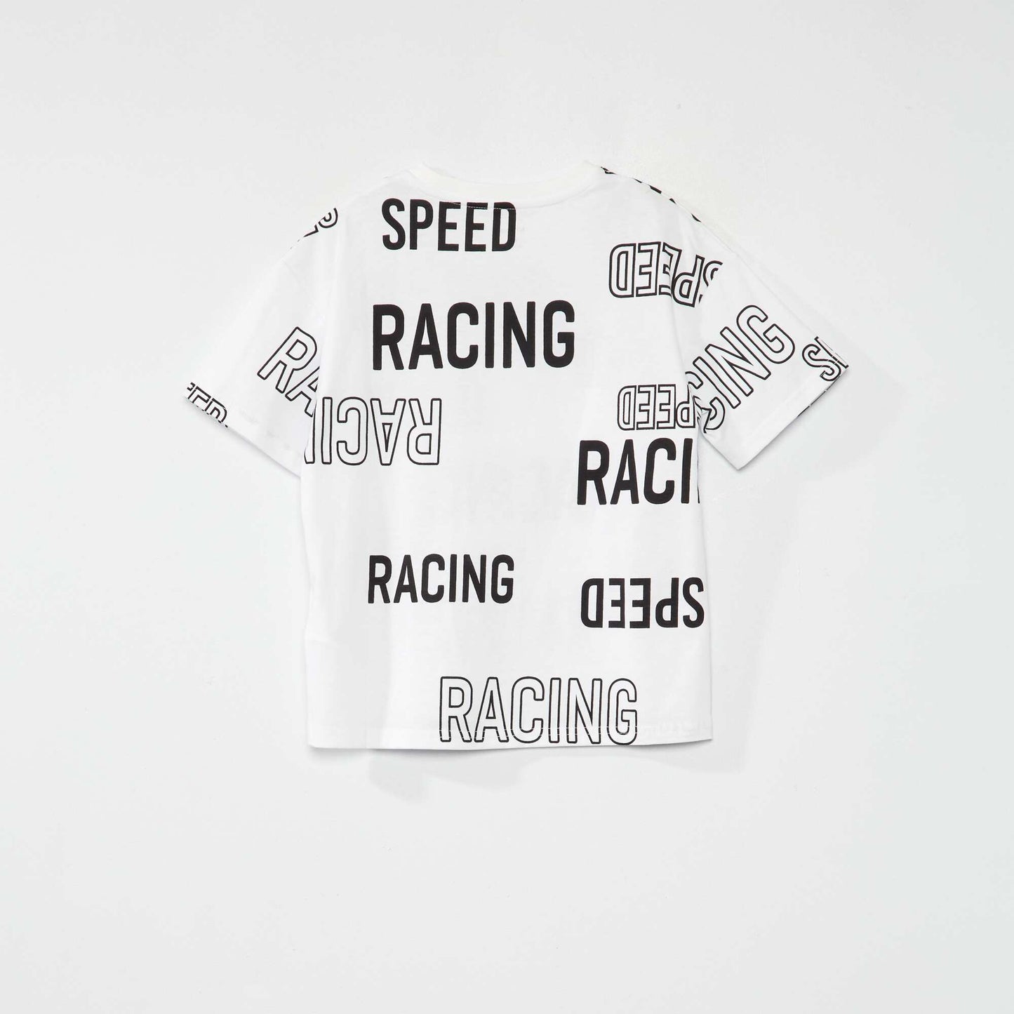 Short-sleeved racing T-shirt WHITE