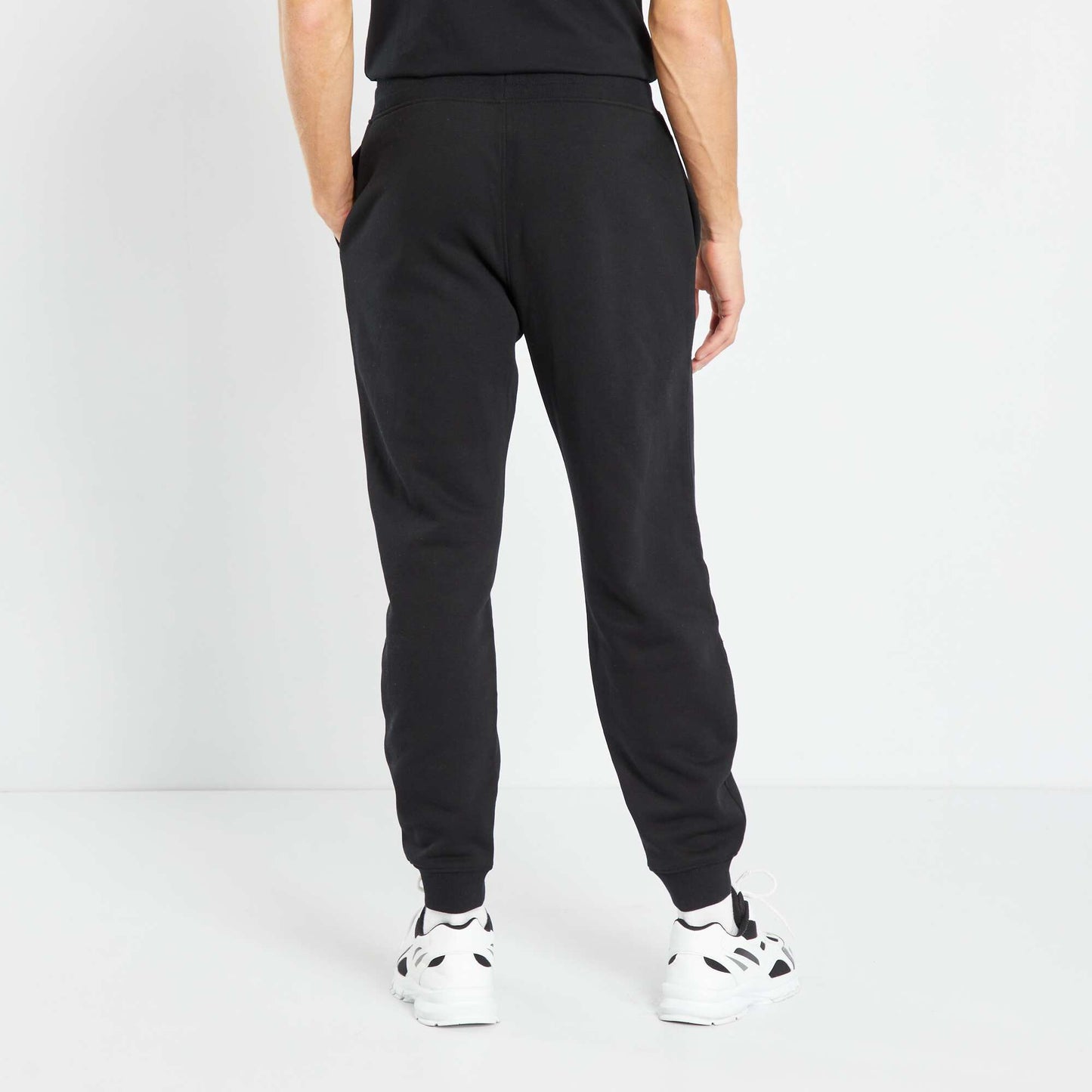 Sweatshirt fabric joggers Black