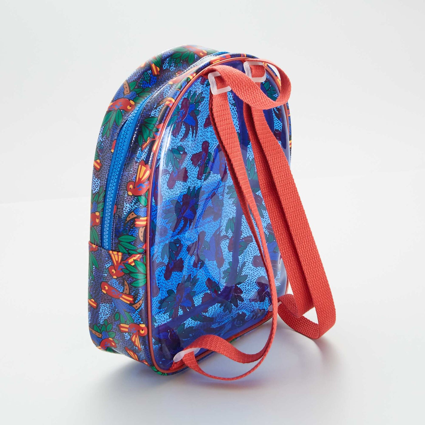 Transparent backpack multicoloured