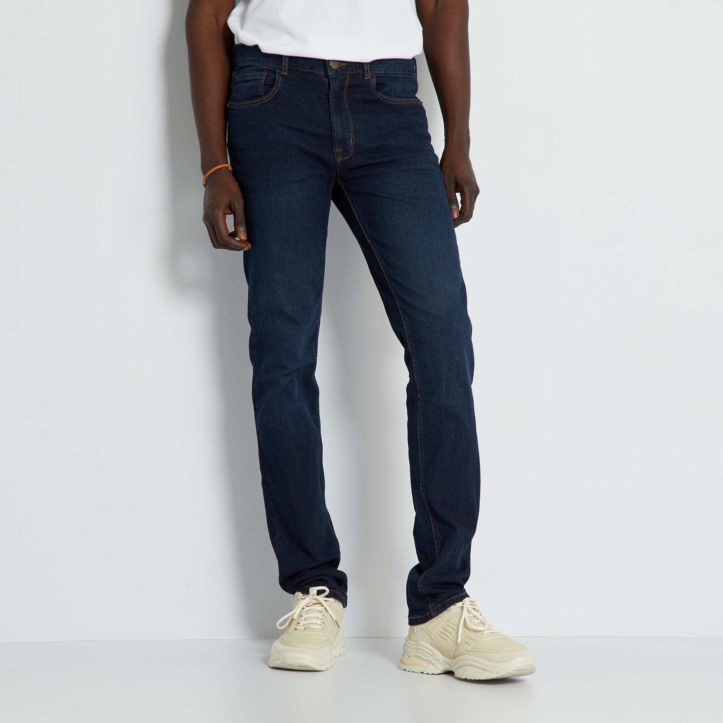 Slim-fit stretch jeans L34 indigo blue