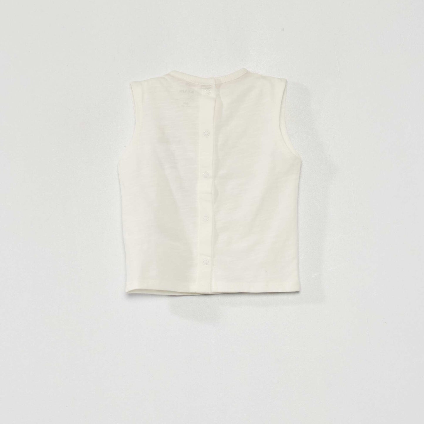 Printed vest top WHITE